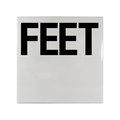 Inlays 6 x 6 in. FEET Message Ceramic Smooth Tile Depth Marker C611531